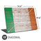 Ireland Flag Dark Wood Universal Laptop 18in (14.6 x 10.6in) Skin